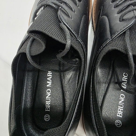 Men\'s Bruno Marc Black Derby Lace-Up Dress Shoes Size 13 main image 6